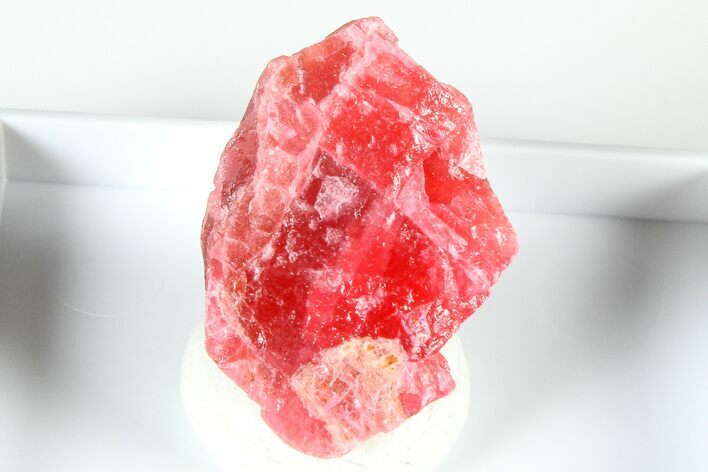 Striking Cherry-Red Rhodonite Specimen - Brazil #379785
